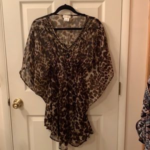 NWOT Small Leopard Top Super Cute